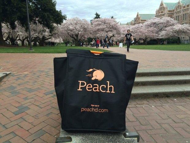 Peachd Logo - Lunch delivery startup Peach finds success by catering meals at