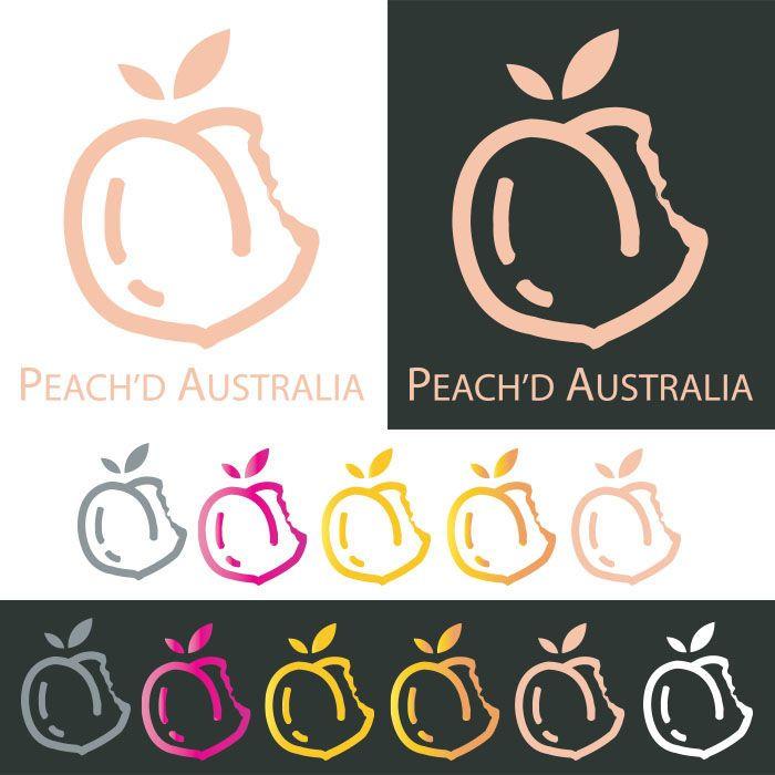 Peachd Logo - Entry #13 by vucha for I need a simple peach (fruit) outline, (maybe ...