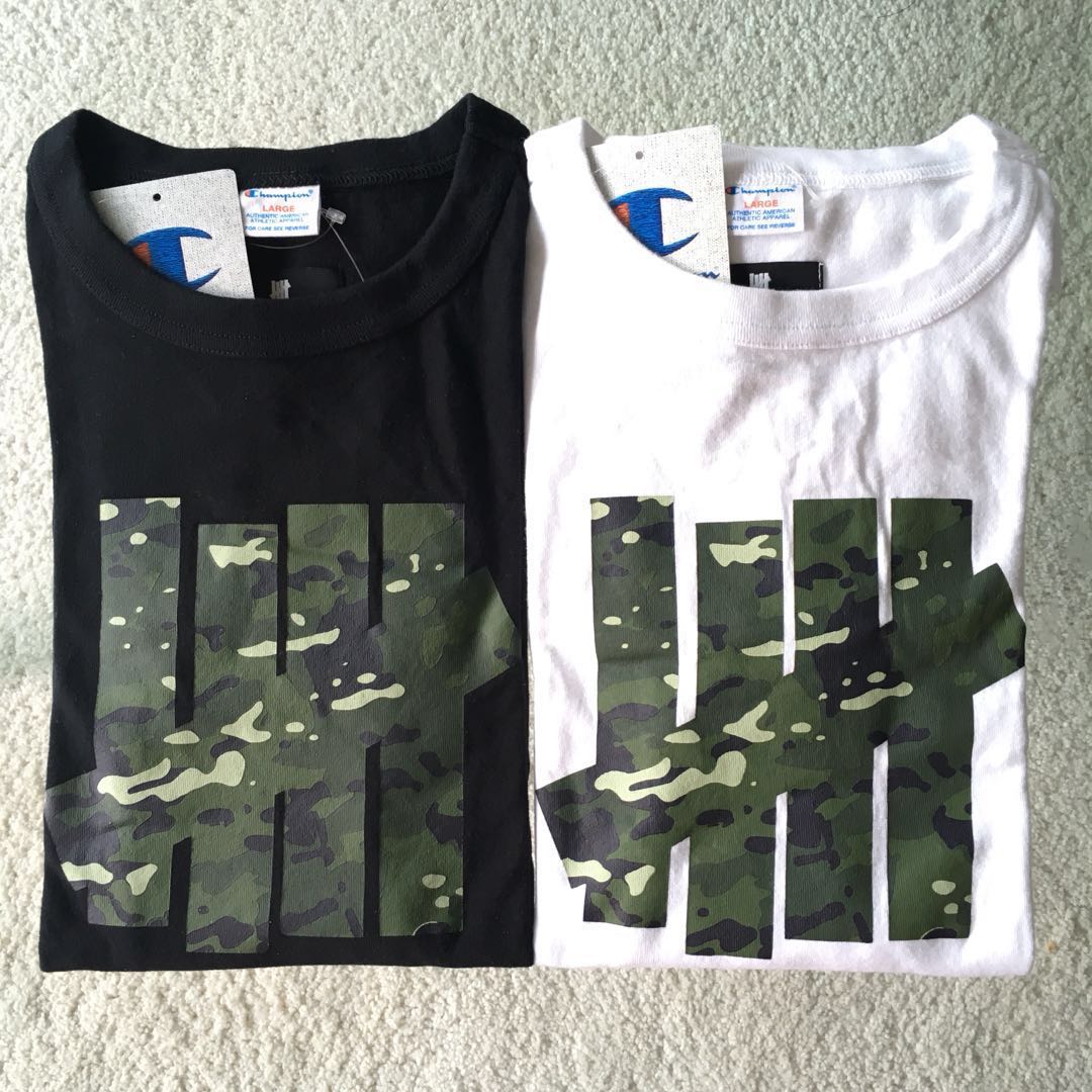 Undefeated Camo Logo - UNDEFEATED X CHAMPION CAMO LOGO TEE, Men's Fashion, Clothes on Carousell