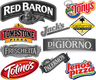 Red Pizza Logo - Frozen Pizza Brands, Slogans & Logos | FindThatLogo.com