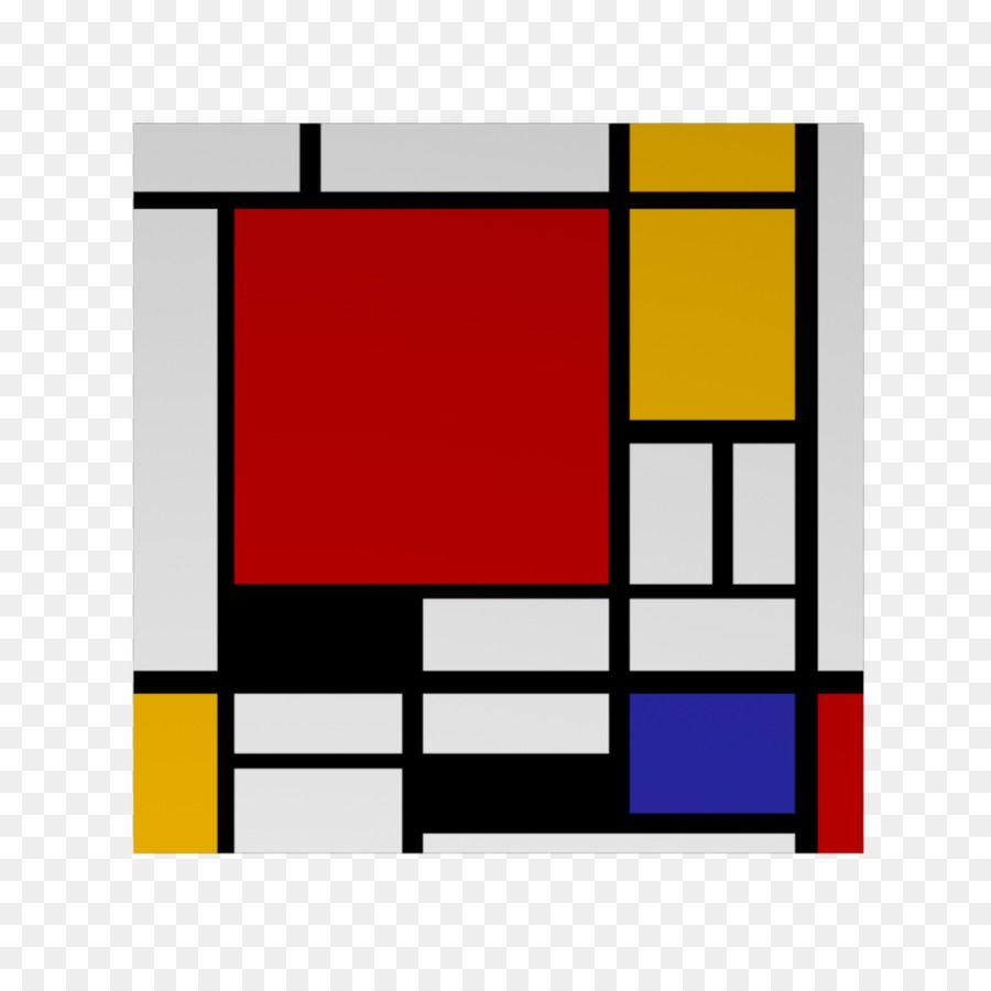 Red and Yellow Square Logo - Composition II in Red, Blue, and Yellow Composition with Red, Yellow ...