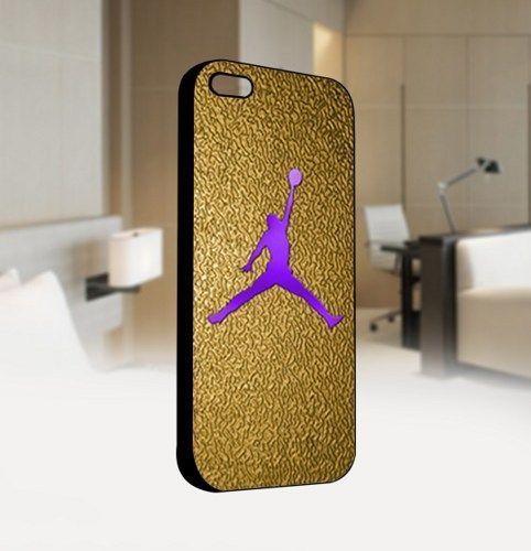 Golden Jordan Logo - Nike Gold Air Jordan Logo CUSTOM IPhone 5 Black Case Cover