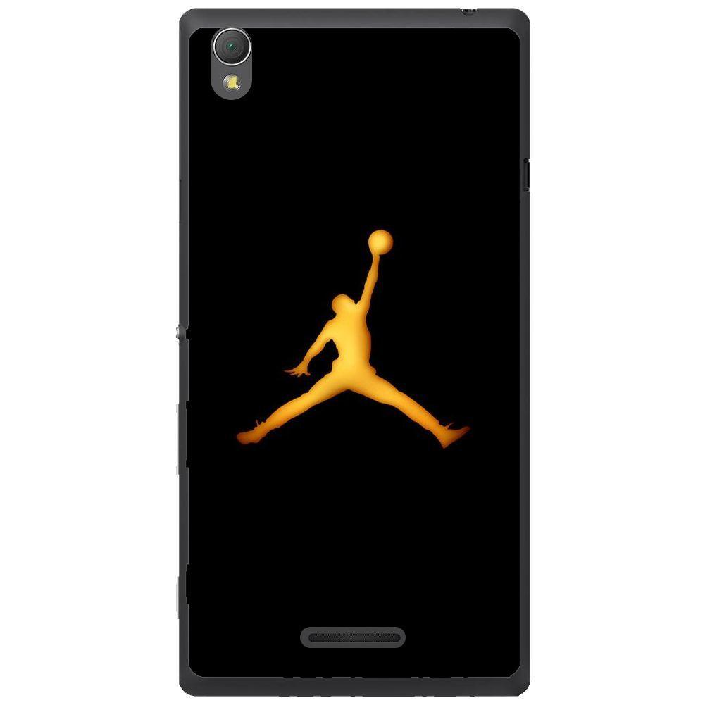Golden Jordan Logo - Etui Golden Jordan Logo do Sony Xperia T3