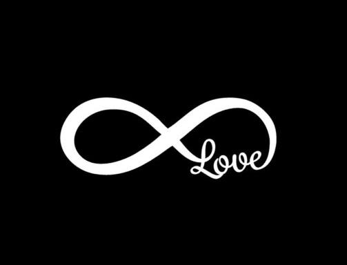Love Infinity Logo - Love Infinity Symbol Window Decal Sticker – Custom Sticker Shop