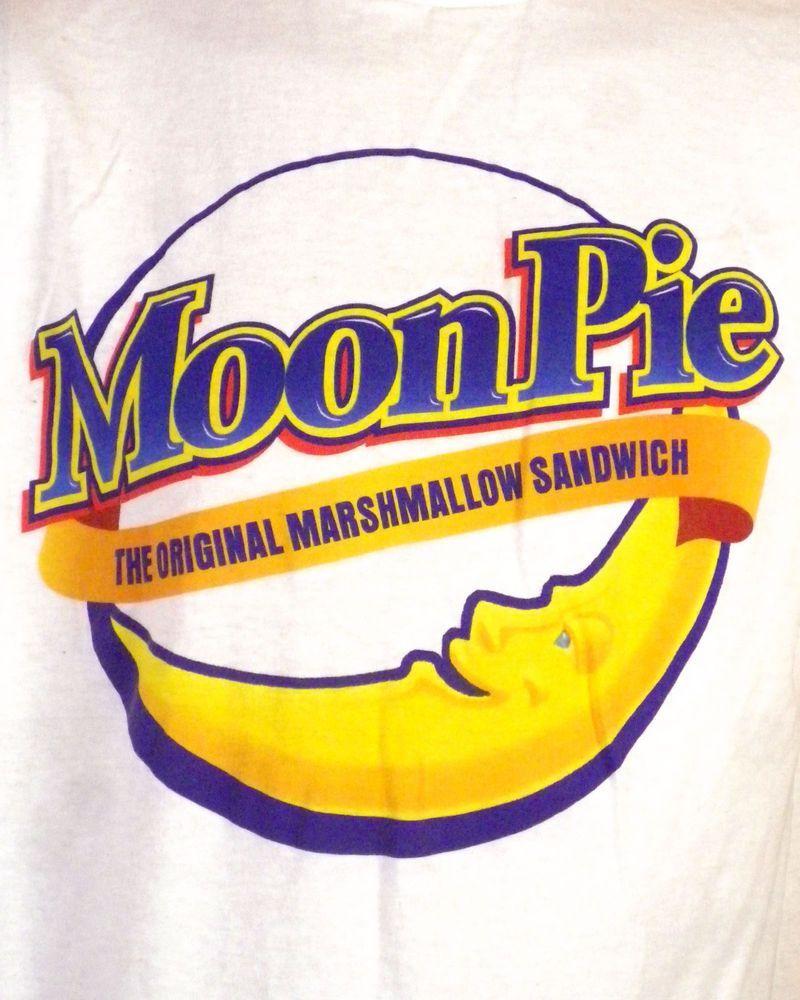 Retro Moon Logo - vtg 90s retro Moon Pie Marshmallow Sandwich T-Shirt advertising ...