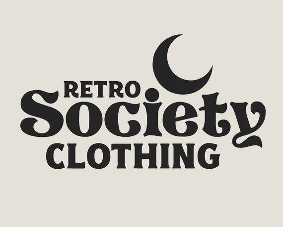 Retro Moon Logo - Vintage Logo Moon Boho Logo Retro Boutique Branding Kit Etsy | Etsy