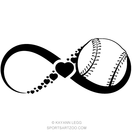 Love Infinity Logo - Softball Love Infinity — SportsArtZoo