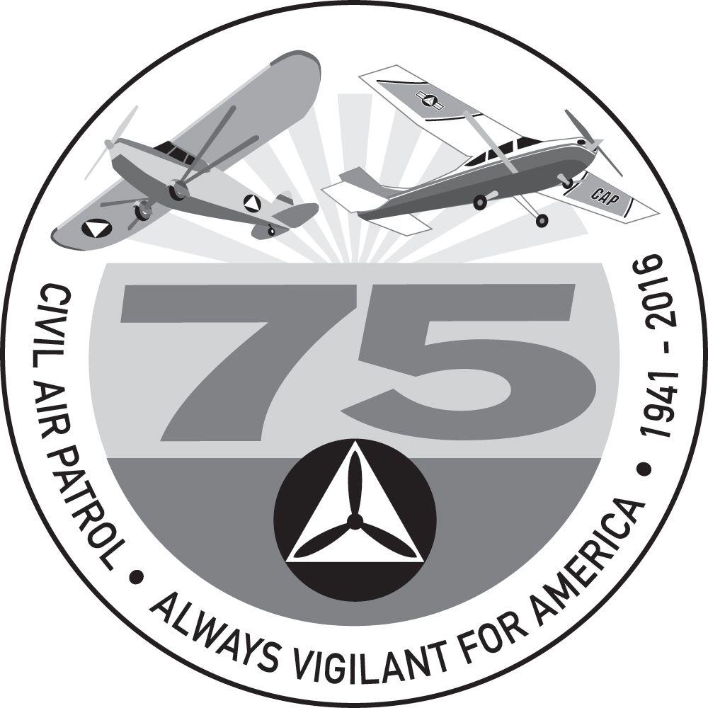 Aircraft Anniversary Logo - 75th Anniversary Logos | Civil Air Patrol National Headquarters