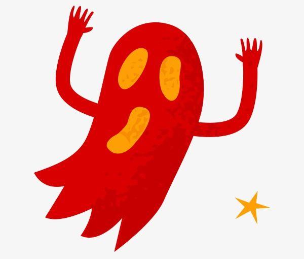 Red Ghost Logo - Vector Big Red Ghost Solid, Ghost Vector, Vector, Solid PNG