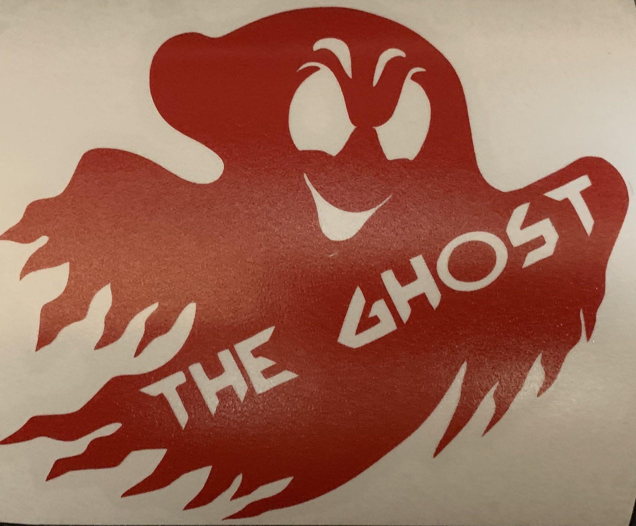 Red Ghost Logo - Offical The Ghost Logo Decal
