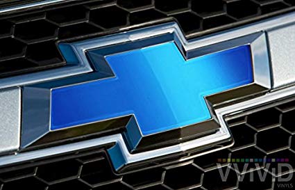 Blue Chevy Logo - Amazon.com: VVIVID Blue Matte Metallic Auto Emblem Vinyl Wrap ...