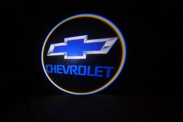 Blue Chevy Logo - Chevy Blue LED Door Projector Courtesy Puddle Logo Light