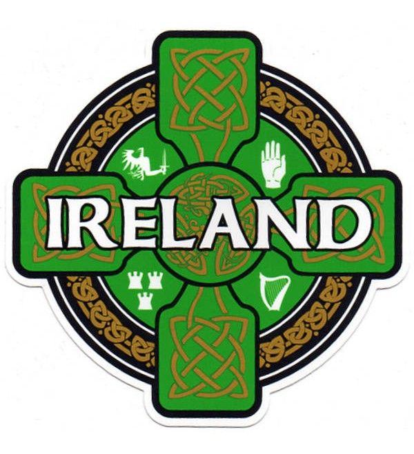 Irish Celtic Logo - Ireland Celtic Cross Sticker Bit of Home (Canada)