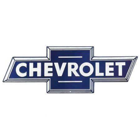 Blue Chevy Logo - Chevrolet Blue Embossed Metal Sign | Products | Chevy, Cars, Chevy ...
