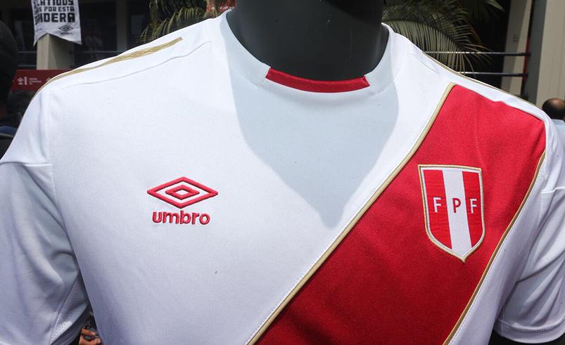 Peru Umbro Logo - Peru 2018 World Cup Home Jersey Unveiled – Soccer365