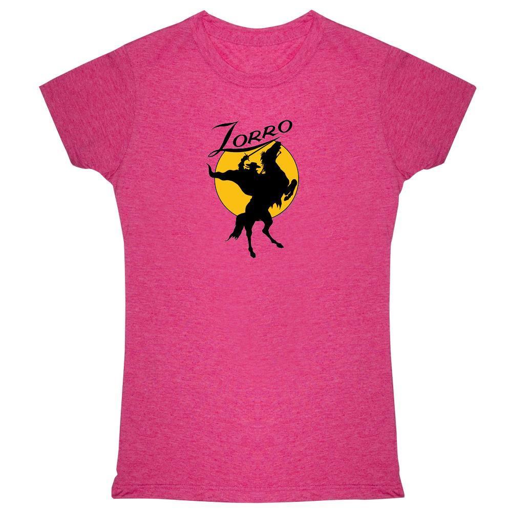 Retro Moon Logo - Zorro Moon Logo Halloween Costume Retro Womens Tee Shirt