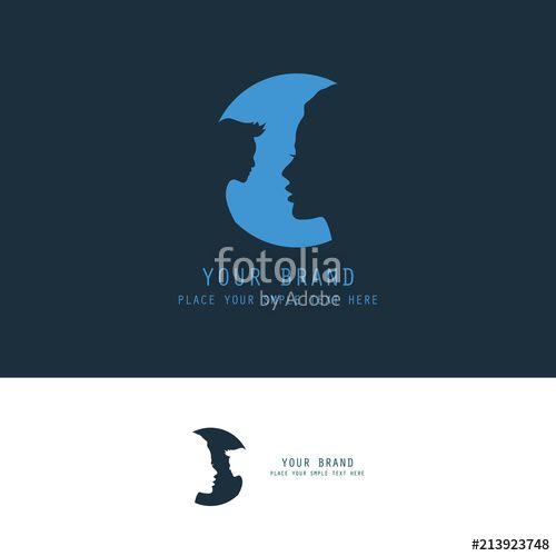 Round Face with Blue Logo - round face symbol logo