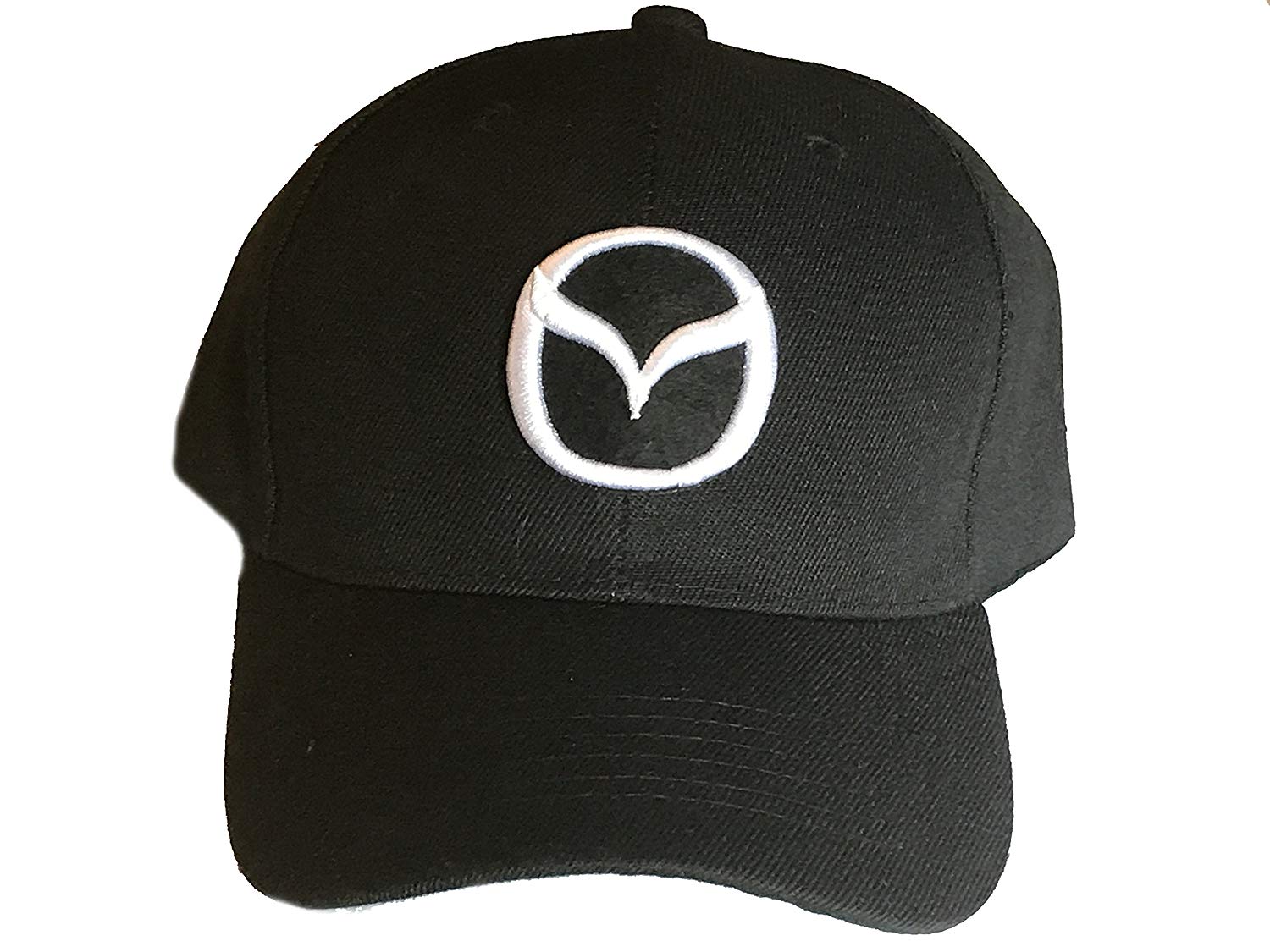 Black Mazda Logo - Amazon.com: Mazda Baseball Cap Hat. Black with 3D Logo. Adjustable ...