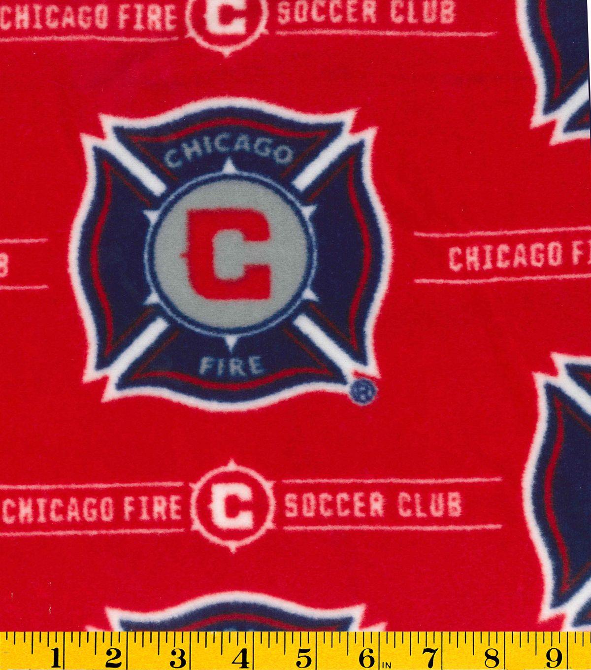 Chicago Fire Soccer Logo - Chicago Fire Soccer Club MLS Fleece Fabric | JOANN