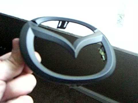 Black Mazda Logo - Mazda Emblem Black - Matte - YouTube