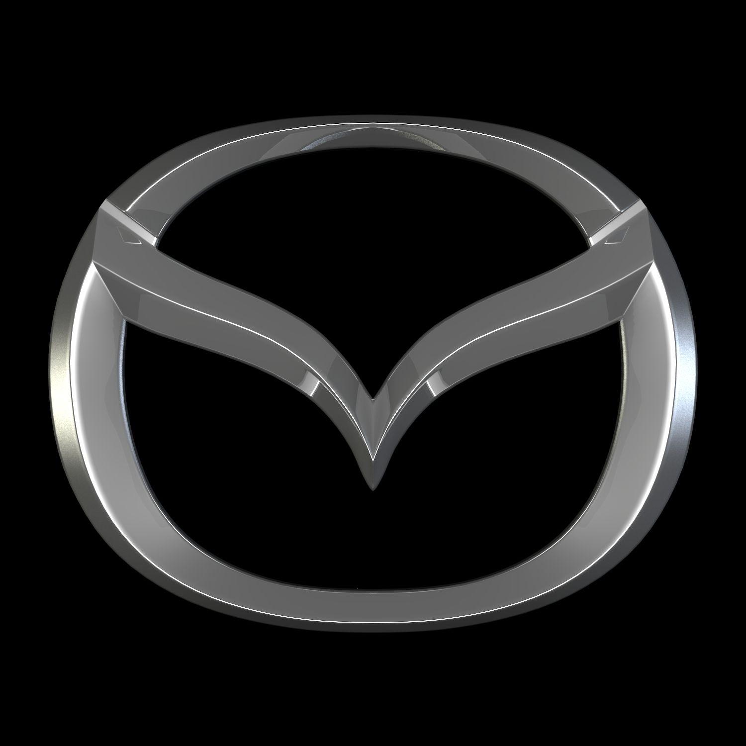 Black Mazda Logo - Mazda Logo 3D Model