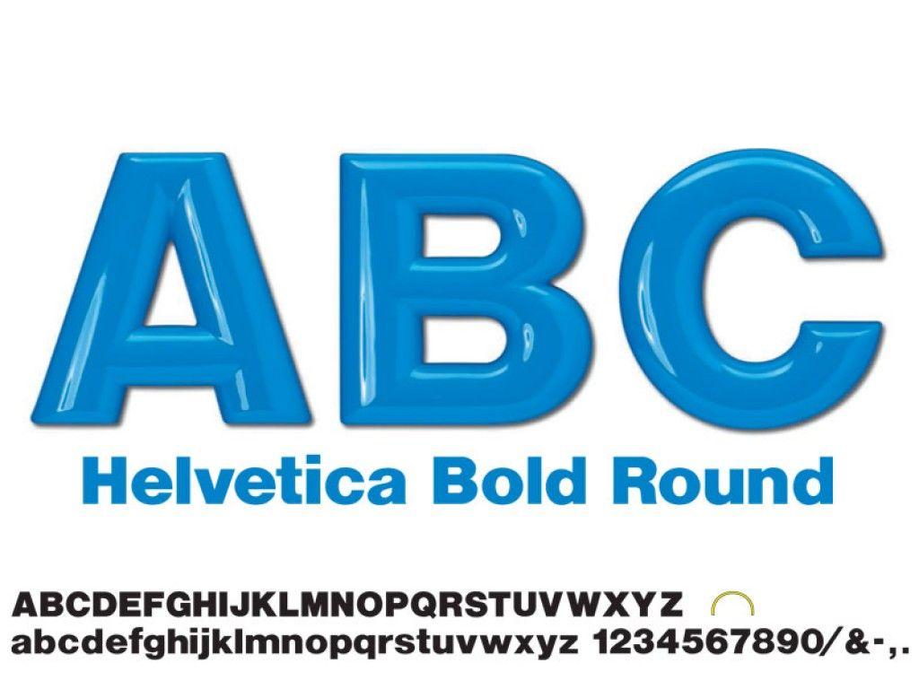 Round Face with Blue Logo - Helvetica Bold Round Face Helvetica Bold Round Face