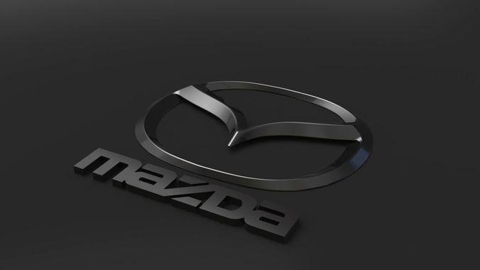 Black Mazda Logo - Mazda Logo Emblem 3D | CGTrader