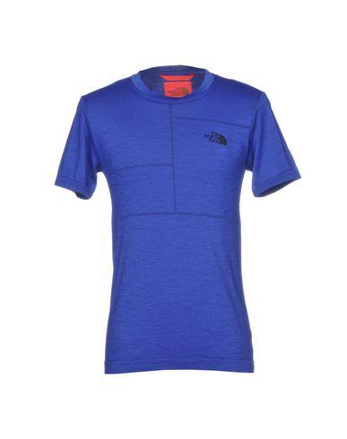 Round Face with Blue Logo - 12198100DW THE NORTH FACE T-shirt Blue jersey/logo/solid color/round ...