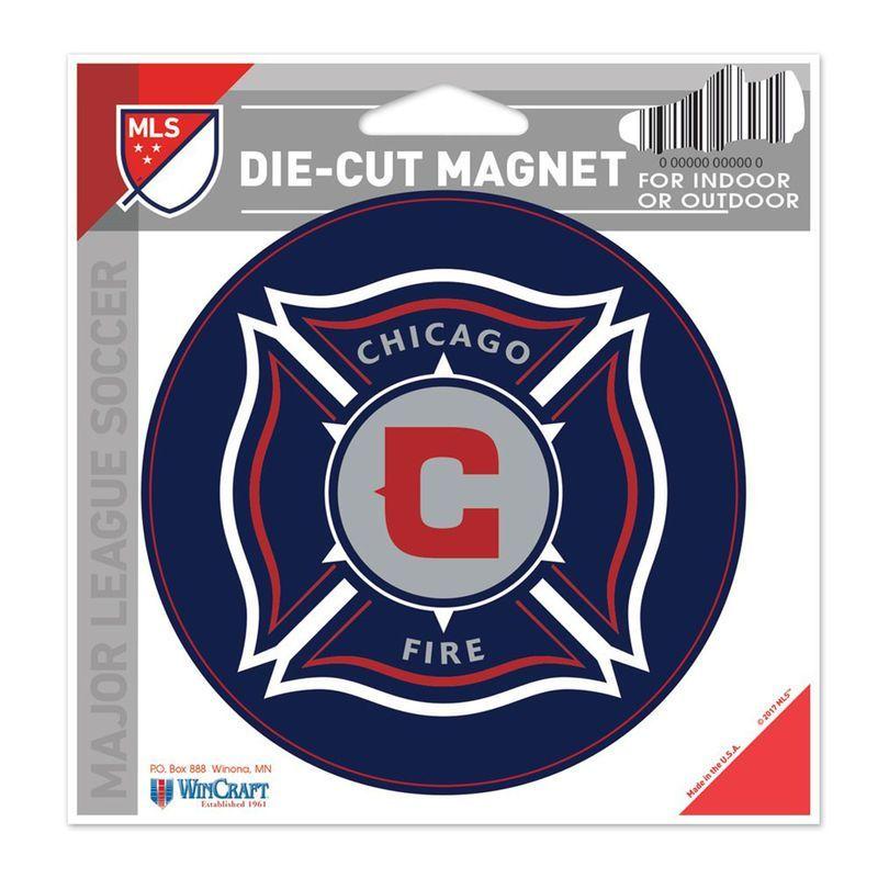 Chicago Fire Soccer Logo - Chicago Fire WinCraft 5.5 X 5 Crest Die Cut Magnet. Products