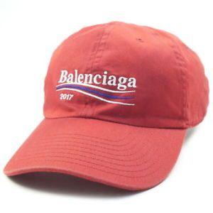 Red Campaign Logo - BALENCIAGA 17AW Campaign Logo Cap Isetan Limited Campaign Logo Cap