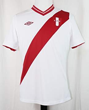 Peru Umbro Logo - Peru Umbro Official Home Soccer Jersey (Medium), Uniforms