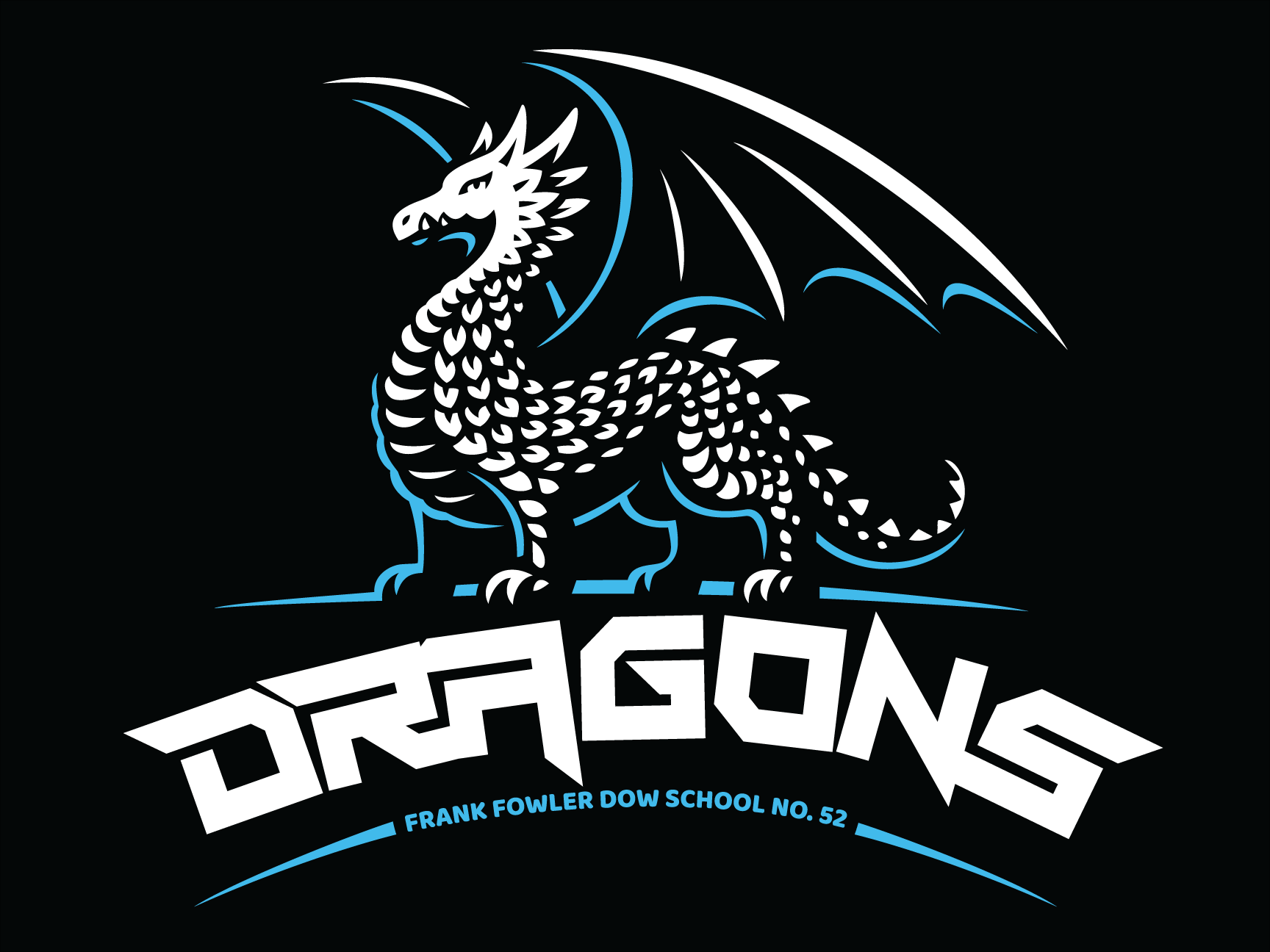School Dragon Logo - School 52 Dragons - Logo - TB Creations - Rochester, NY