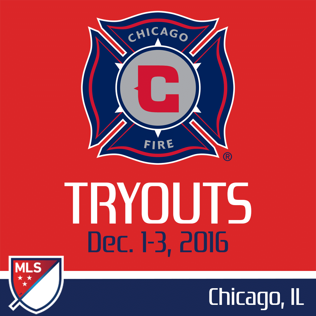 Chicago Fire Soccer Logo - Chicago Fire Open Tryouts December 2016 | MLS - US Soccer Talent