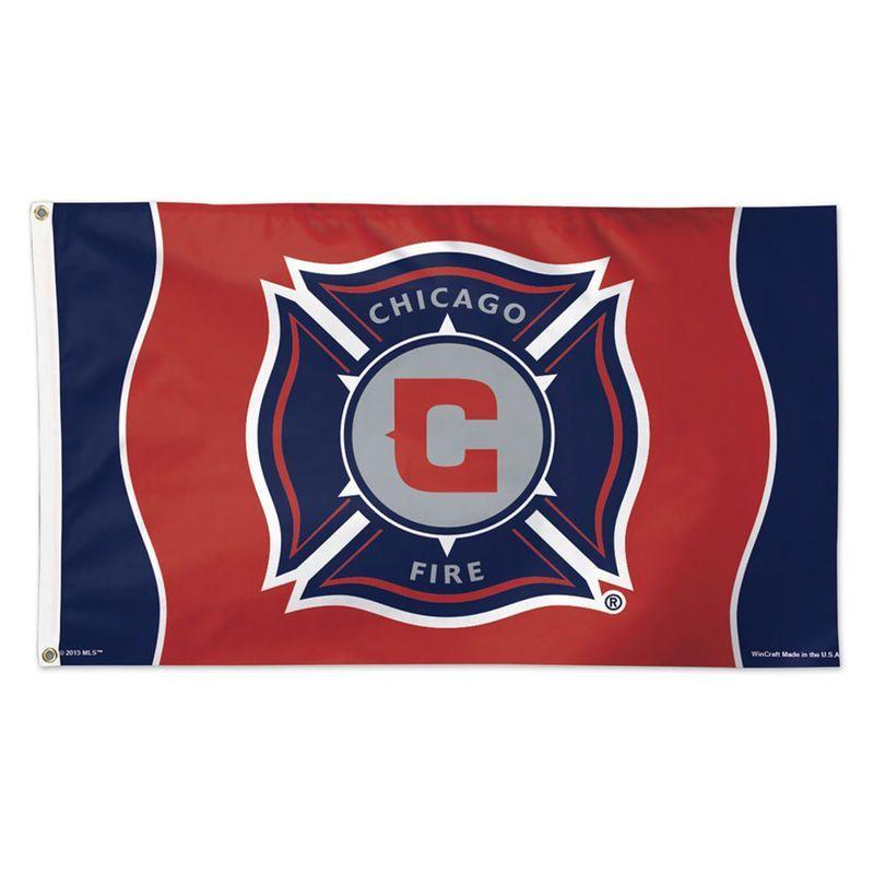 Chicago Fire Soccer Logo - Chicago Fire WinCraft 3' x 5' Deluxe Single-Sided Flag | Products ...