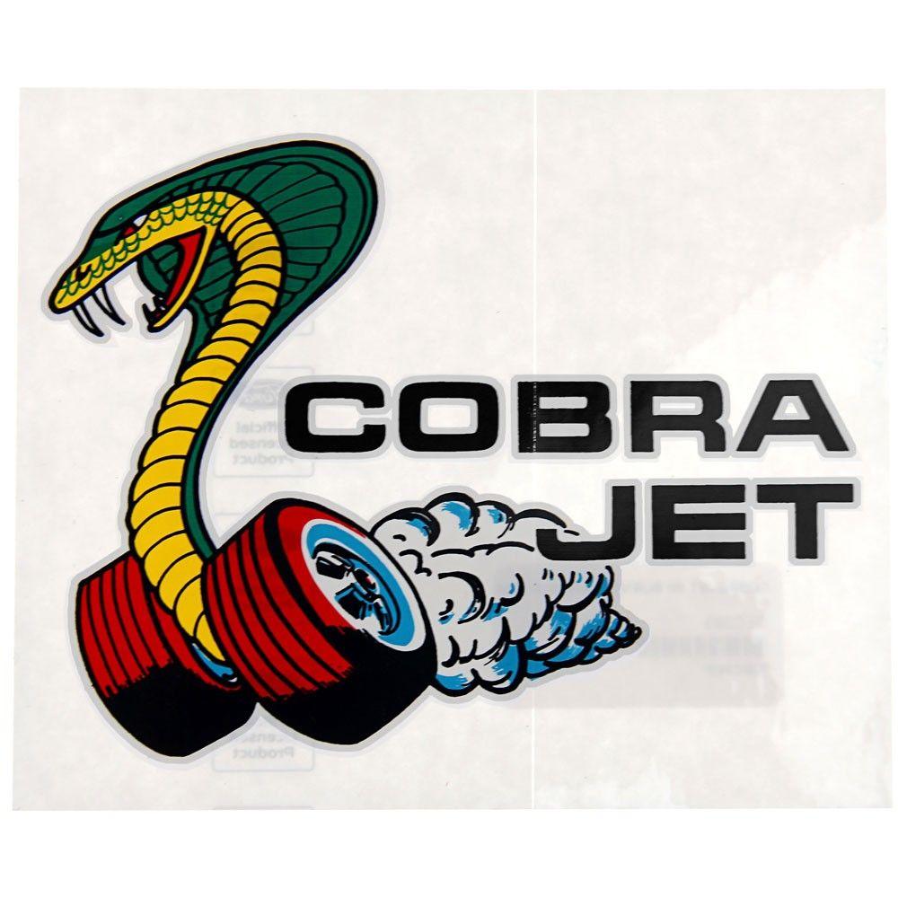 Cobra Jet Logo - Mustang Window Decal 