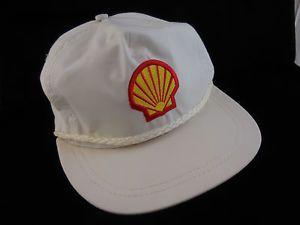 Red White Yellow Logo - Shell Oil Gas Cap Hat White Red Yellow Logo Embroidery Adjustable