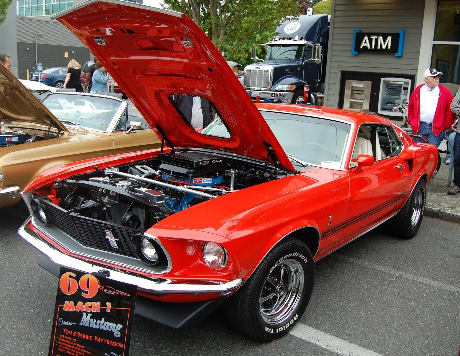 Old Cobra Jet Logo - Seattle's Old Cars: 1969 Ford Mustang Mach 1 - 428 Cobra Jet