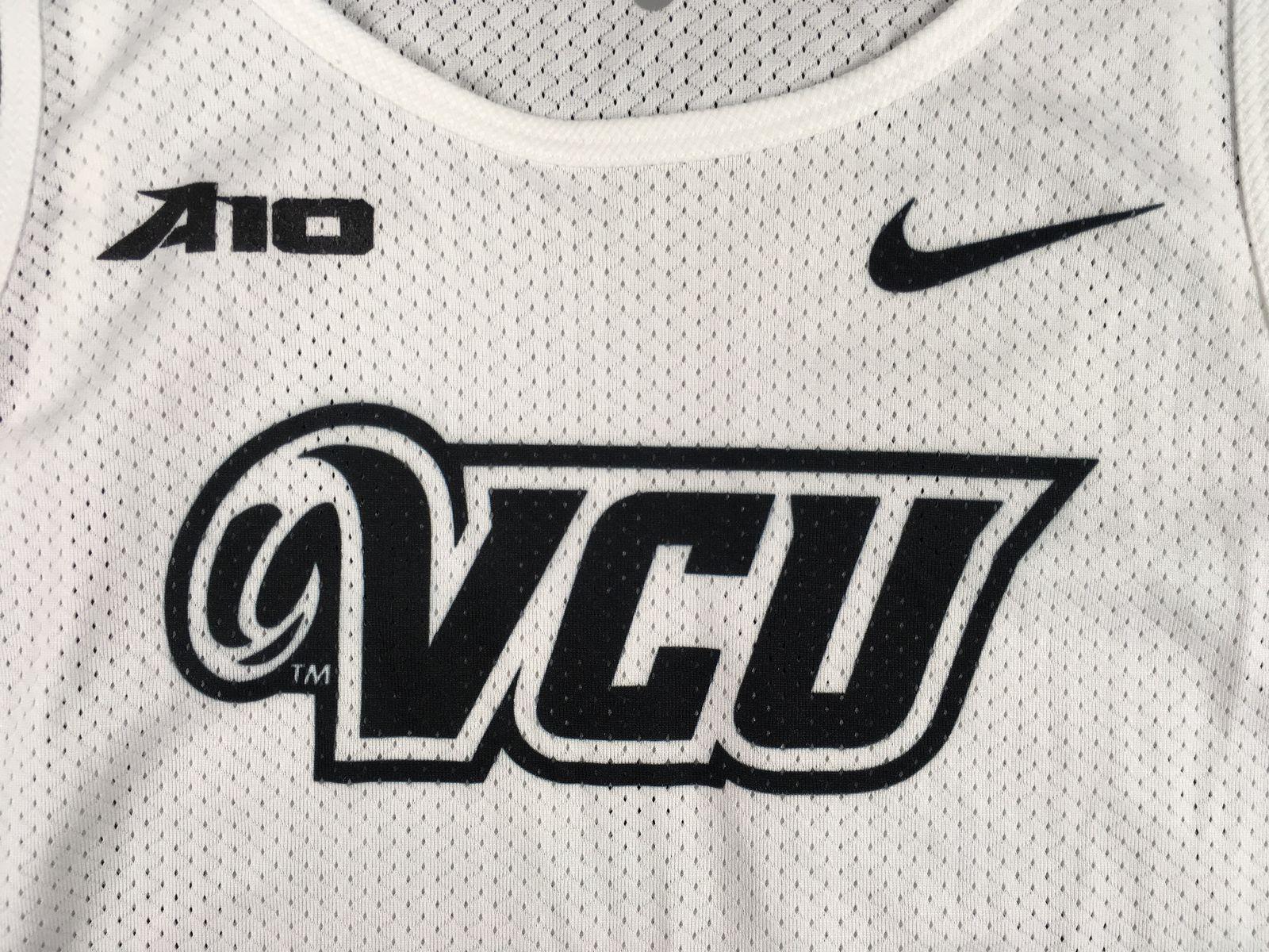 VCU Black and White Logo - Nike VCU Rams - White Poly Sleeveless Shirt (Multiple Sizes) - Used ...