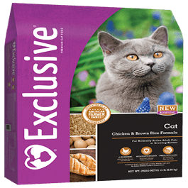 Exclusive Pet Food Logo - Exclusive Chicken & Rice Formula Cat Food :: Foreman's General Store