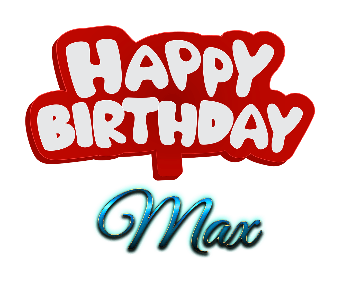 Max Name Logo - Max Happy Birthday Name Logo