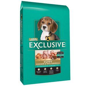 Exclusive Pet Food Logo - Exclusive Chicken & Rice Formula Puppy Food :: Foreman's General Store