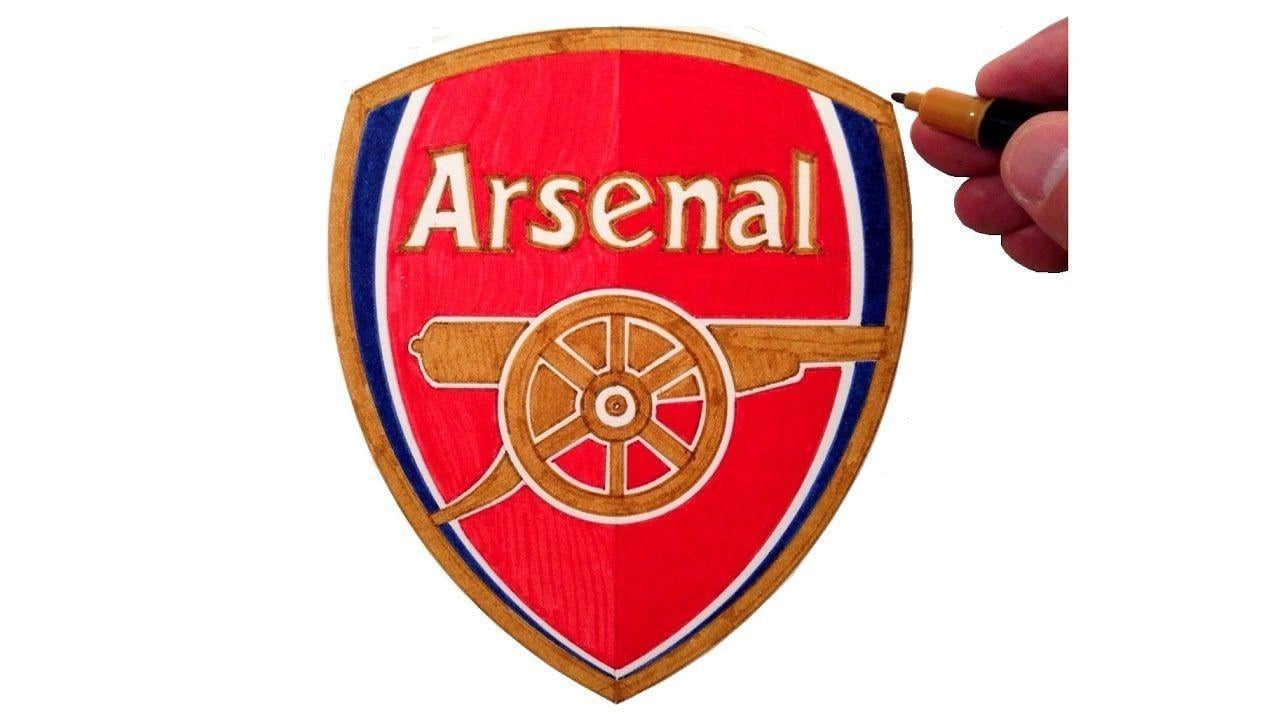Arsenal Logo - How to Draw the Arsenal FC Logo - YouTube