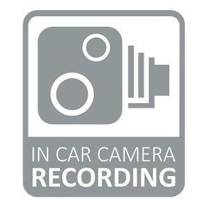 Grey Car Logo - In Car CCTV Camera Recording Dash Cam Car Van Window Bumper Sticker