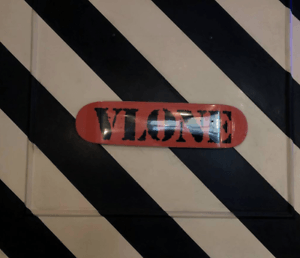 Vlone Skateboard Logo - Vlone skateboard deck