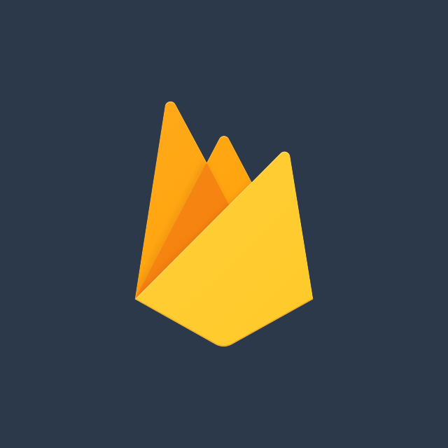 Yellow and Orange Logo - Firebase