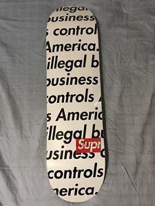 Vlone Skateboard Logo - Supreme Illegal Business Controls America Deck Skateboard IBCA ...