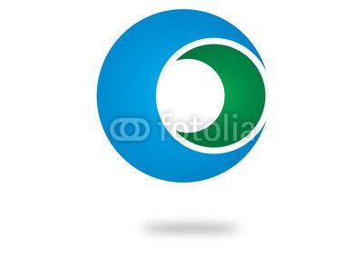 Circular Company Logo - Circular Company Logo/Three Hemispheres one inside the other with a ...