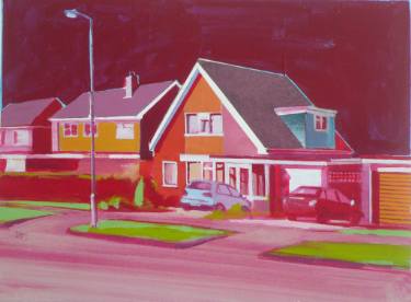 Red Triangle House Logo - Triangle House Painting by paul crook | Saatchi Art