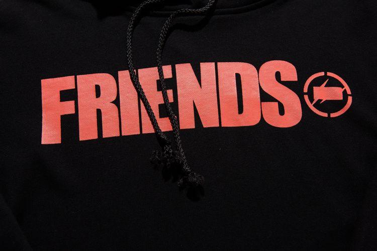 Vlone Skateboard Logo - Supremitied Vlone Hoodie Skateboard Men Hip Hop Friends Flash Asap