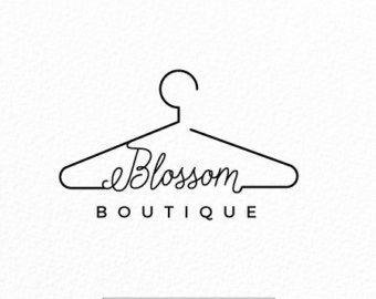 Clothing Store Logo - Premade Logo Design | Hanger Logo | Modern Logo Design | Boutique ...